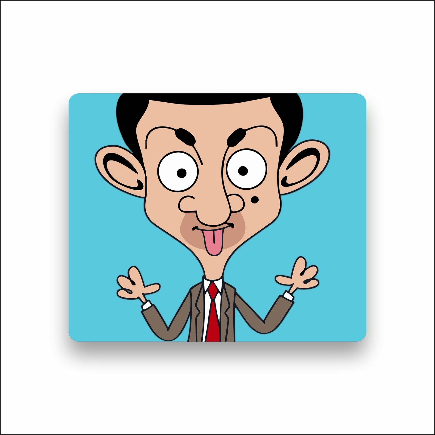 Mr Bean Cartoon Mouse Pad