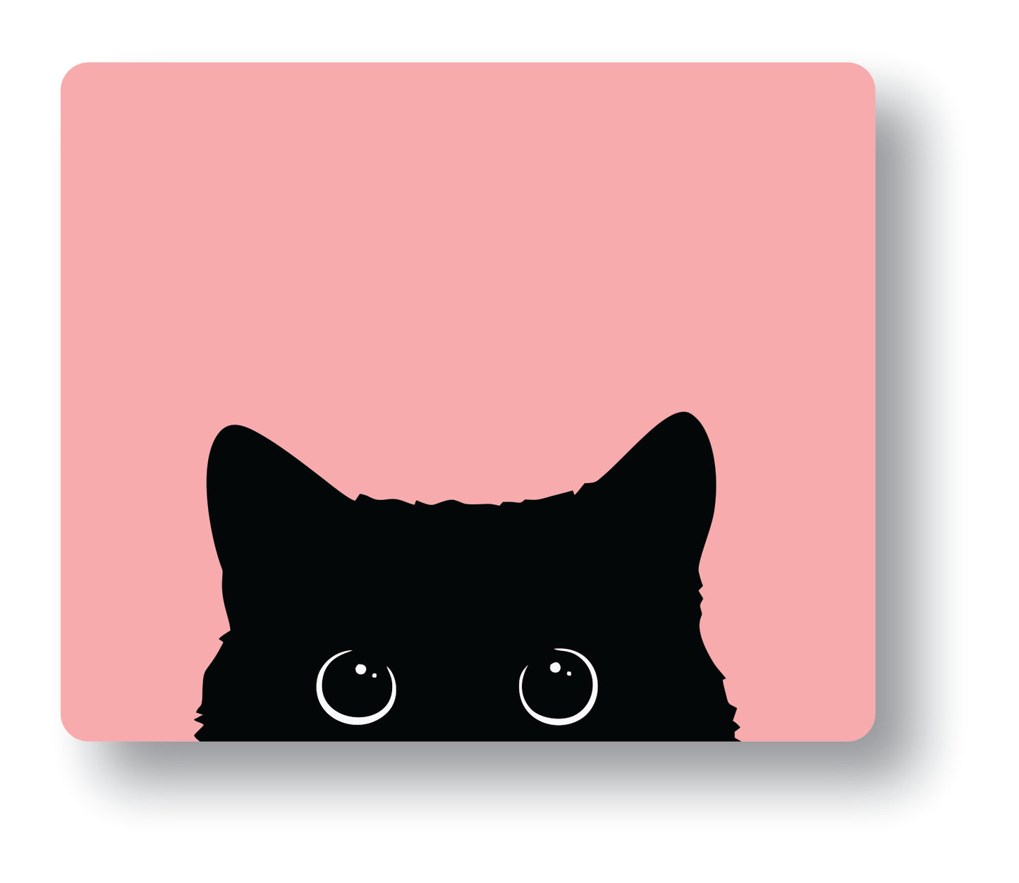 Peeking Cat Mouse Pad