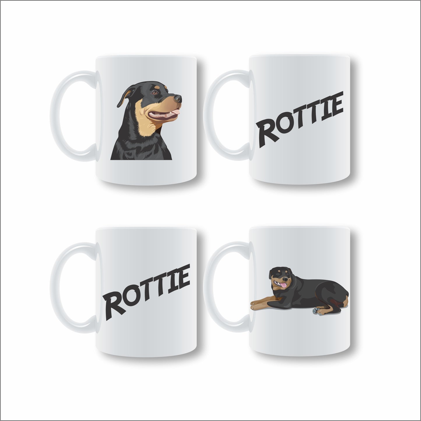 Rottweiler Mug Set