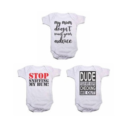 Long Sleeve Onesies - Set of 3 | Mommy does not want your advise