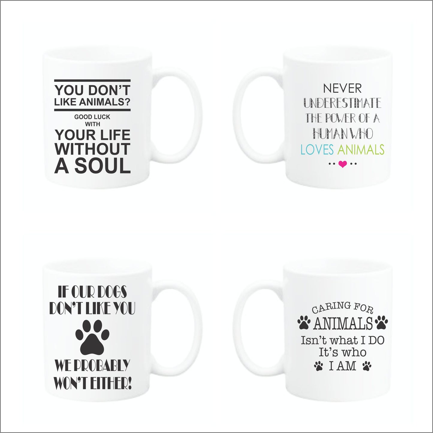 Animals Mug Set