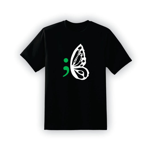 Semicolon Butterfly T-Shirt